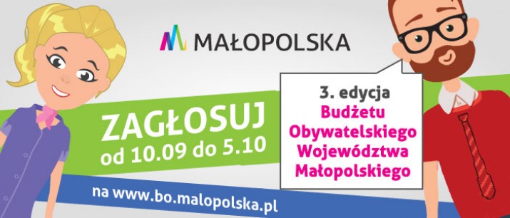Budżet Obywatelski Województwa Małopolskiego - trwa głosowanie