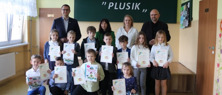 Wręczenie nagród w II Gminnym Konkursie Matematycznym `Plusik`