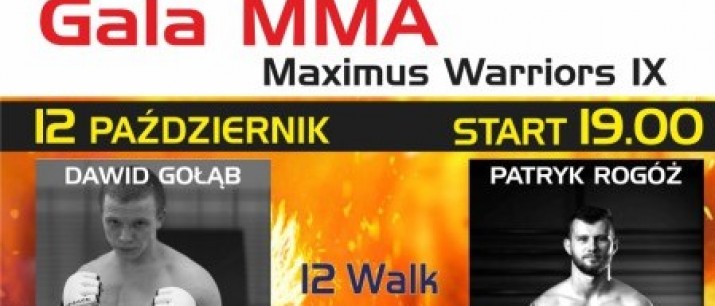 Gala MMA Maximus Warriors po raz dziewiąty w Myślenicach!