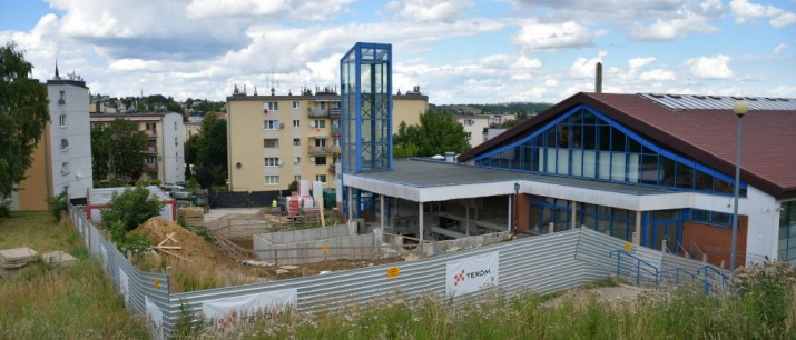 Budowa trzeciej niecki basenu w Myślenicach, prace w toku...