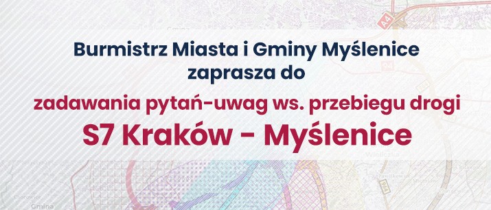 Masz pytanie ws. przebiegu drogi S7 Kraków - Myślenice?