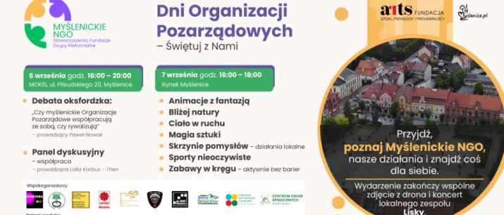 Zapraszamy na Dni Organizacji Pozarządowych