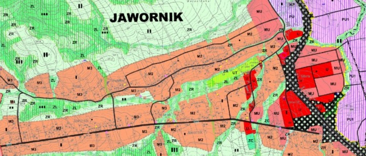 Wyłożenie do publicznego wglądu projektu miejscowego planu zagospodarowania przestrzennego dla wsi Jawornik