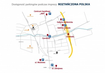`Roztańczona Polska` - miejsca parkinowe