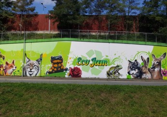 MURAL ECO JAM zdobi myślenickie Zarabie!