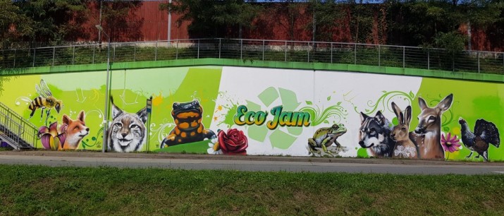 MURAL ECO JAM zdobi myślenickie Zarabie!