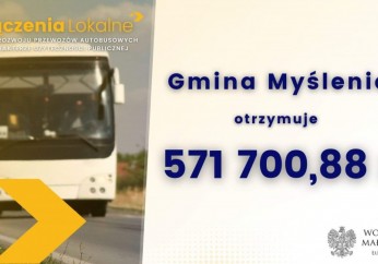 Ponad 571 tys. zł dla Gminy Myślenice w ramach Funduszu Rozwoju Przewozów Autobusowych