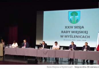 Transmisja z XXIV-tej Sesji Rady Miejskiej w Myślenicach