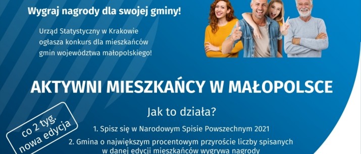 „Aktywni mieszkańcy w Małopolsce` - akcja promocyjna NSP 2021