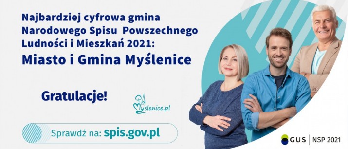 Gmina Myślenice wyróżniona w konkursie na najbardziej cyfrową gminę NSP 2021!
